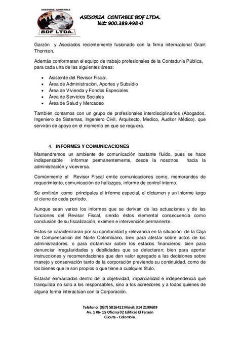 Servicios Profesional Ejemplo De Propuesta De Servicios Contables