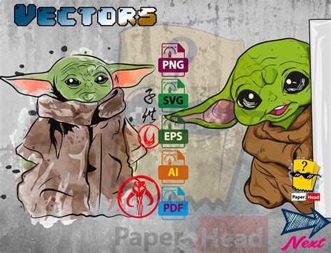 Download 4 designs Baby Yoda Mandalorian svg, cricut, png, vector ...