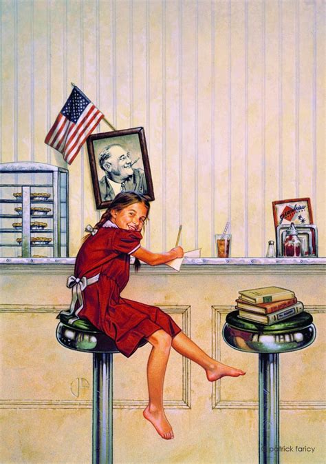 patrick faricy illustrator traditionalist norman rockwell americana retro artist