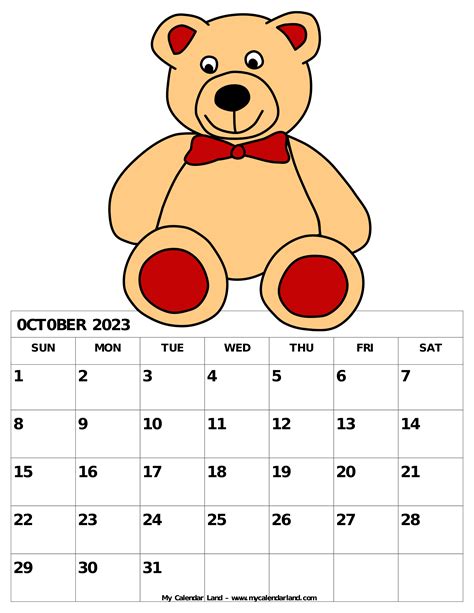 October 2023 Calendar Png Picture Simple Design Of Oc