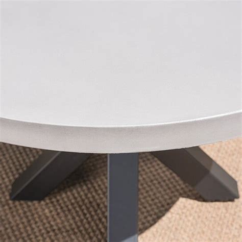 Buy Carina Outdoor Modern Lightweight Concrete Circular Dining Table