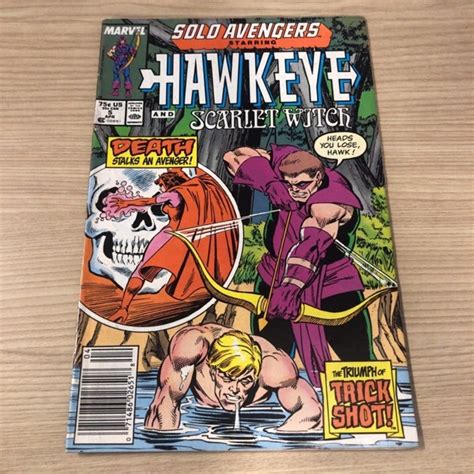 Free Marvel 1988 Solo Avengers Hawkeye 5 Comics