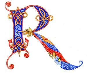 Medieval manuscript medieval art illuminated letters illuminated manuscript lettering design hand lettering lettering styles b calligraphy monogram. On-line classes, Calligraphy, Illuminated letters, Fantasy Art