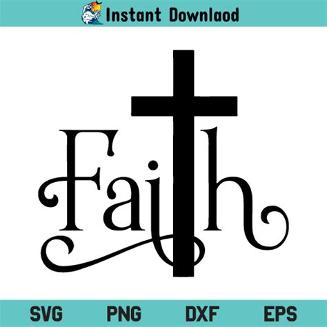 Faith Cross Svg Faith Cross Svg Design Faith Cross Jesus Svg Faith