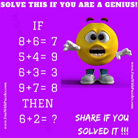 Hard Logic Brain Teaser Test Your Iq With Math Puzzle