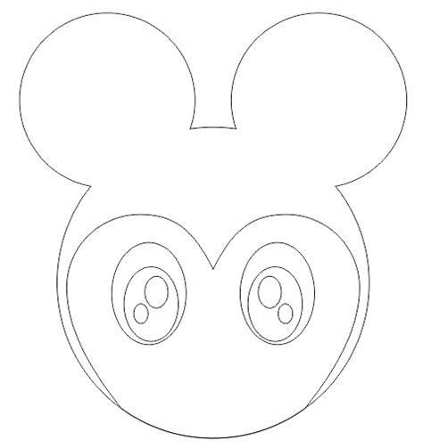 Detail Sketsa Gambar Kepala Kartun Mickey Mouse Koleksi Nomer 49