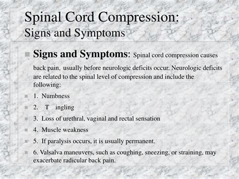 Ppt Spinal Cord Compression A Case Study Powerpoint Presentation