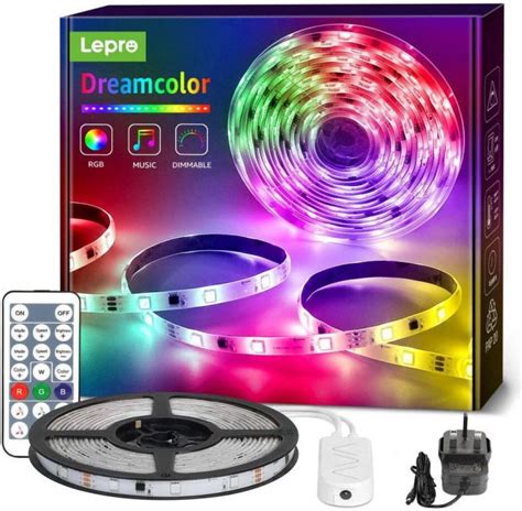 Lepro 5m Dreamcolour Led Strip Lights Kit Music Sync Sensitive Built
