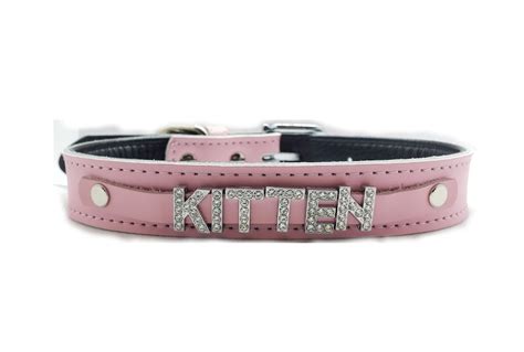 Pink Kitten Collar For Women Sexy Kawaii Leather Choker Etsy