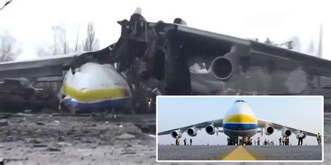 Video Wreckage Of Giant Plane Destroyed In Russia Ukraine Invasion