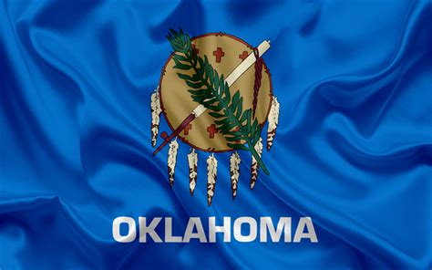 Download Wallpapers Oklahoma State Flag Flags Of States Flag State Of