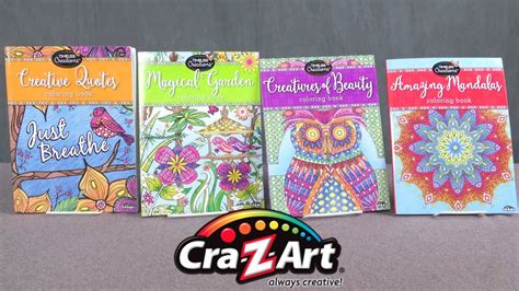 Made of premium quality paper, each page is perforated and printed on one side only. Timeless Creations Coloring Books from Cra-Z-Art - YouTube