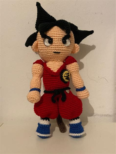 Goku Amigurumi Dragon Ball Vintage Goku Soft Toy Etsy