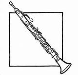 Oboe Oboes Hautbois Instrumentos Eibar Abertura Orchestre sketch template