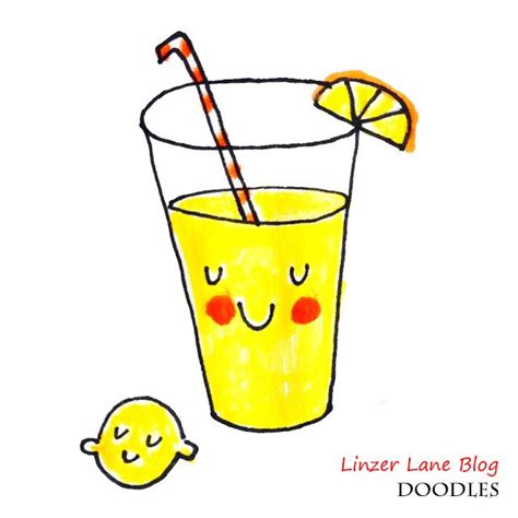 Linzer Lane How To Draw A Cute Lemonade Cute Easy Drawings Cute Drawings Lemonade