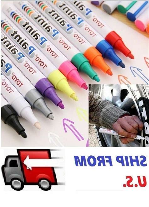Toyo Waterproof Permanent Paint Marker Pen Car Tyre