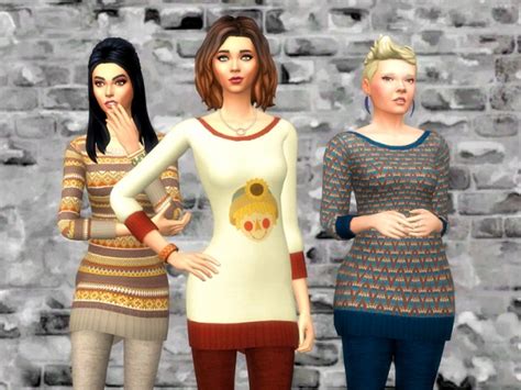 Autumn Sweaters And Leggings At Strenee Sims Sims 4 Updates
