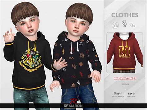 Harry Potter Hoodie 01 Toddler By Remaron At Tsr Sims 4 Updates