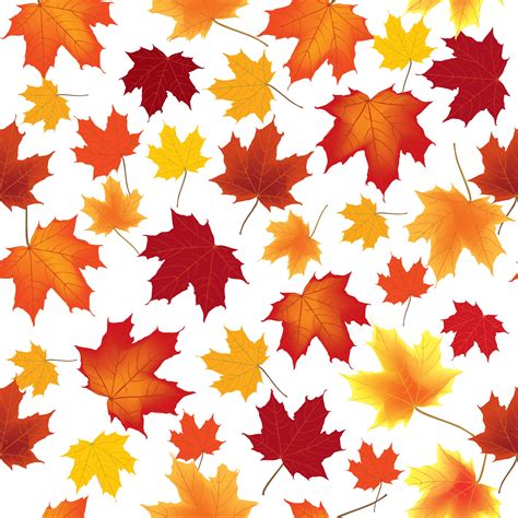 Autumn Maple Leaves Seamless Pattern Floral Background 524613 Vector