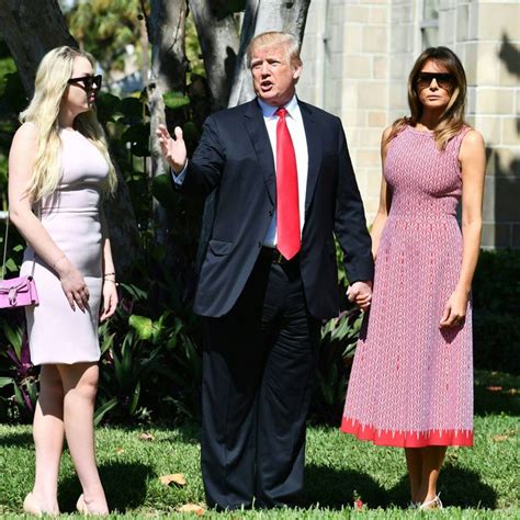 Donald Trump Melania And Tiffany Spend Easter Together