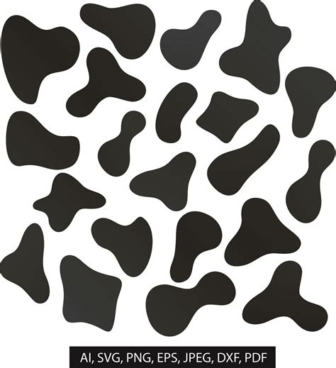 Cow Print Cow Spots Cow Print Pattern Instant Download Etsy