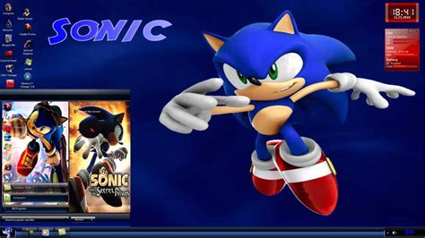 Extreme Sonic Hedgehog Theme For Windows 7 Youtube