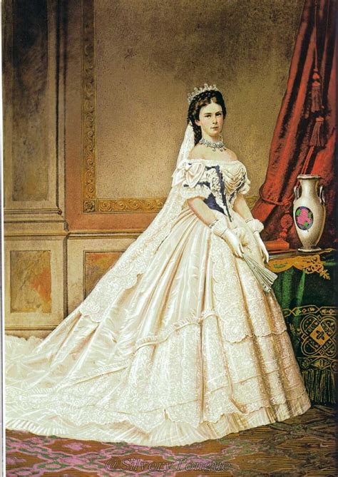 empress elisabeth of austria by emil rabending colored victorian dress gown ball gowns
