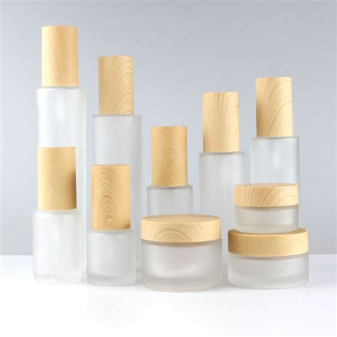 Cosmetic Packaging Set Frosted Glass Bottles Spray And Lotion Bottle