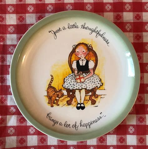 holly hobbie 1972 collector s edition decorative plate etsy