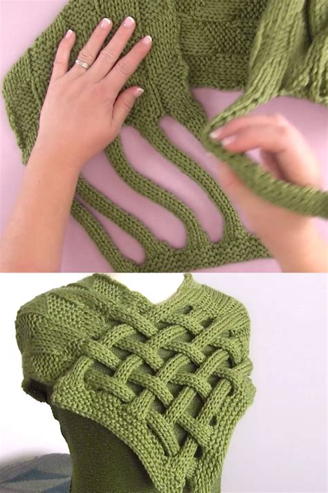 Scenes from nature, celtic knotwork, and even the double helix of. Braided Celtic Knot Scarf Knitting Pattern - Knitting ...