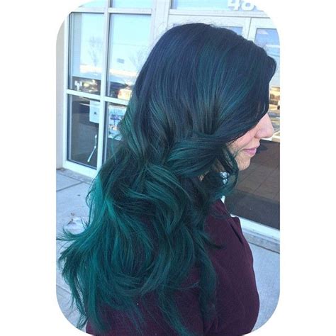 Finally, my last hair idea for your ombré hair is the emerald green color. Gave Olivia an emerald ombre! #greenombre #verde # ...