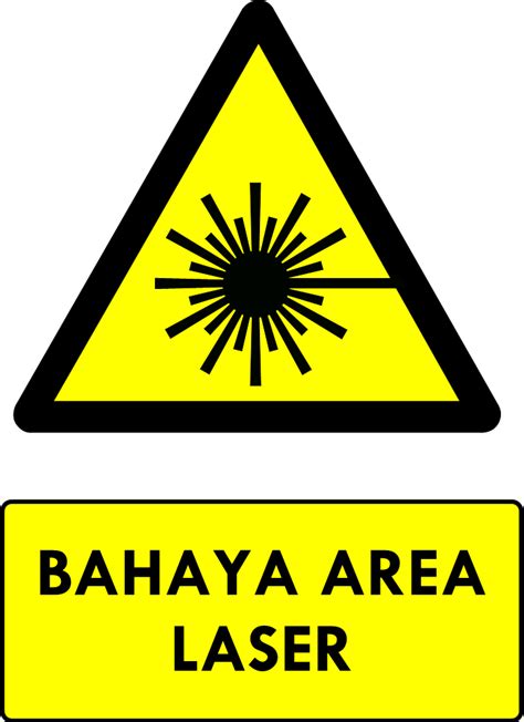 Safety Sign Bahaya Laser Safety Mart Indonesia