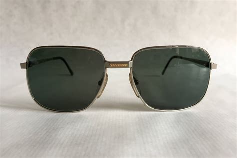 Dunhill 6094 Titanium And 18kt Solid Gold Vintage Sunglasses Made In Japan Nos