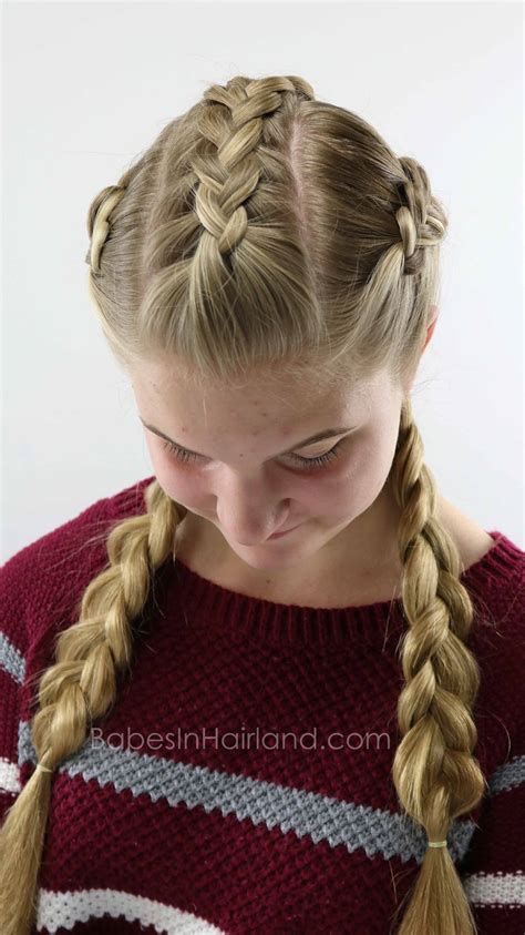 love dutch braids mix things up a little with this beautiful triple double dutch braids
