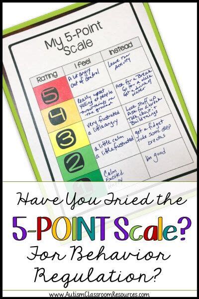 Have You Tried The 5 Point Scale For Behavior Regulation In 2020 5