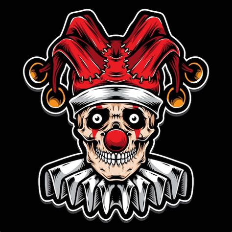 Premium Vector Skull Clown