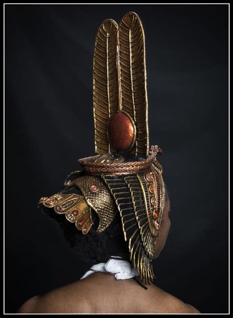 Nefertari Headdress Is A Showpiece Organic Armor
