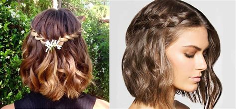 50 coiffures faciles avec tresses pour cheveux courts  Coiffure simple