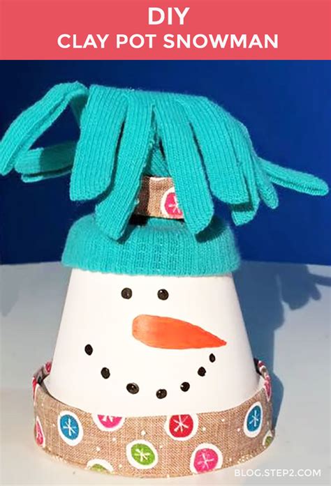 Fridiy Clay Pot Snowman Step2 Blog