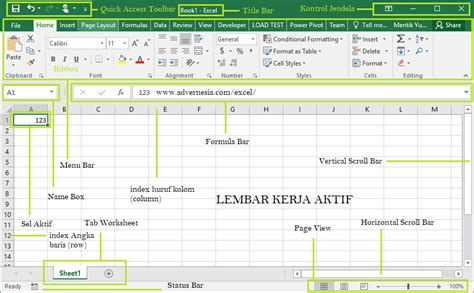 Mengenal Tampilan Dan Fungsi Lembar Kerja Microsoft Excel 2013 Mobile