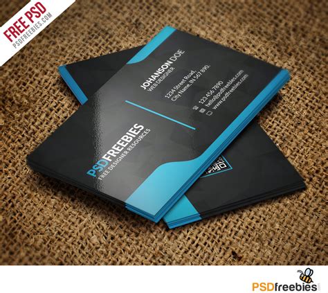 Free Business Card Templates PSD Download PSD