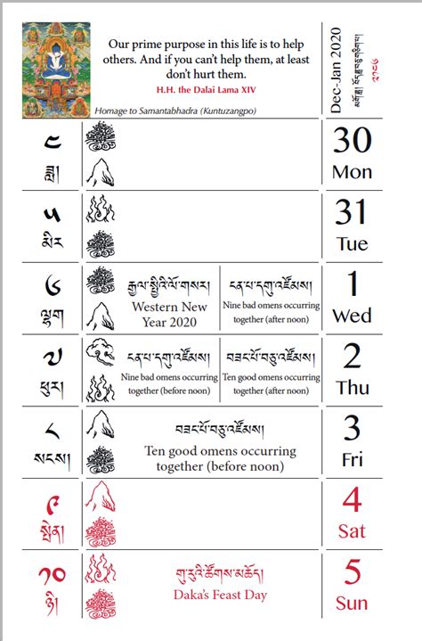 Tibetan Calendar 2021 2022 Calendar 2021