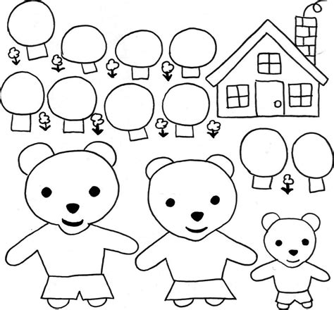 coloriage boucle d or et les 3 ours la galerie