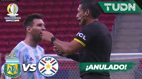 ¡anulado Var Quita Gol A Argentina Argentina 1 0 Paraguay Copa América 2021 Grupo Bj3