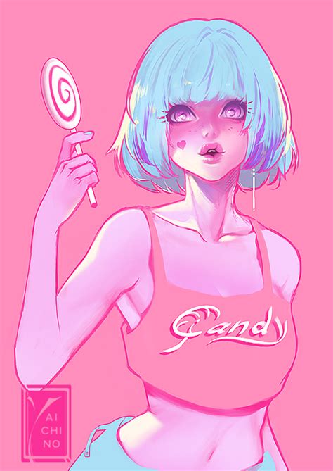 Candy By Yaichino Pastel Goth Art Anime Art Girl Character Art