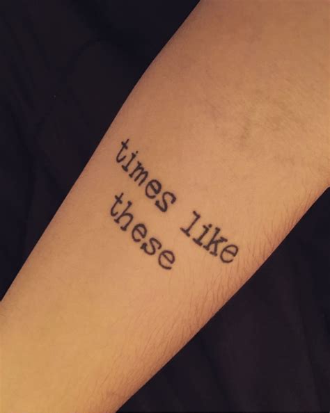 Tattoofilter is a tattoo community, tattoo gallery and international tattoo artist, studio and event. Times like these Foo Fighters tattoo | Tattoos, Time ...