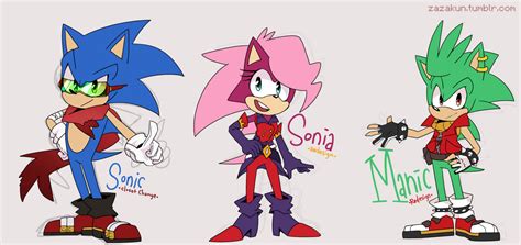 Zazakun Sonic Underground Redesign I Did The Delightful Sonic Fan Designs