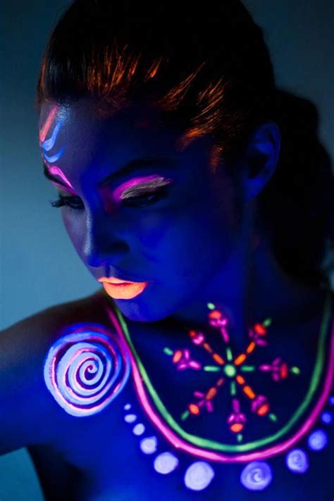 Makeup Neonfluor Vanidad Neon Face Paint Black Light Makeup Neon