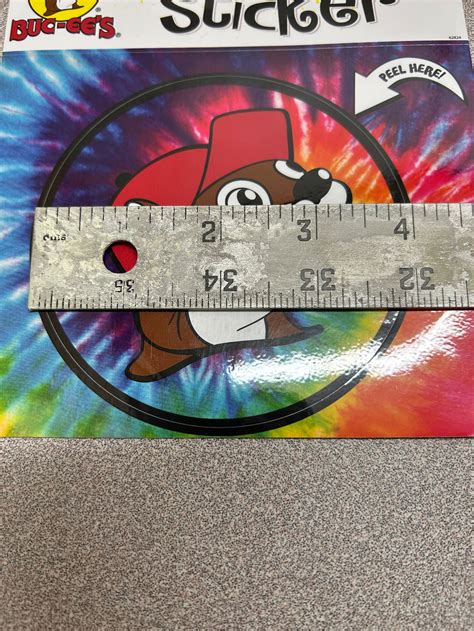 Buc Ees The Beaver Sticker Decal Tie Dye 4 Inch Put On Car Etsy