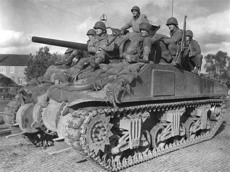 3rd Armored Division Stolberg 1944 Sherman Tank Tanks Military